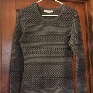 Grey patterned Sweater Dress